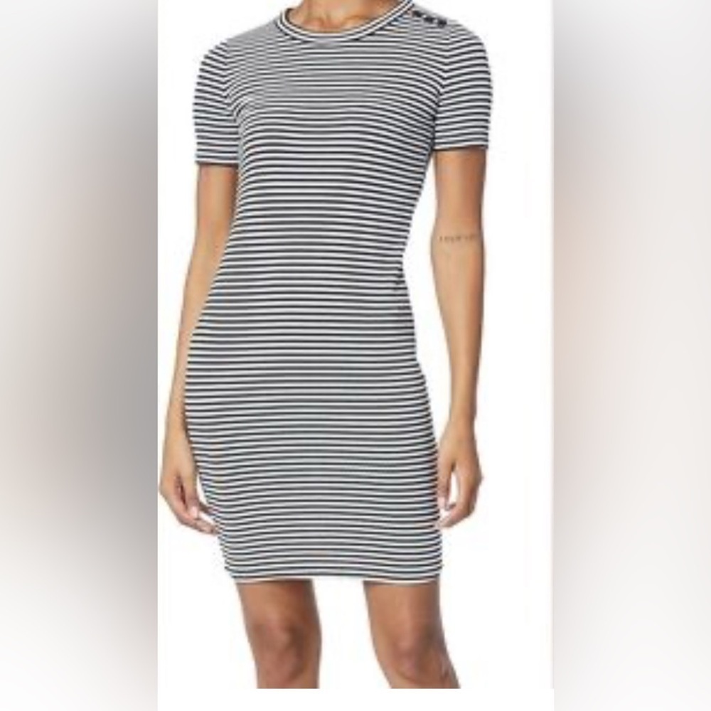 J Crew Striped Short Sleeve Mini Dress.   Size-X-Small